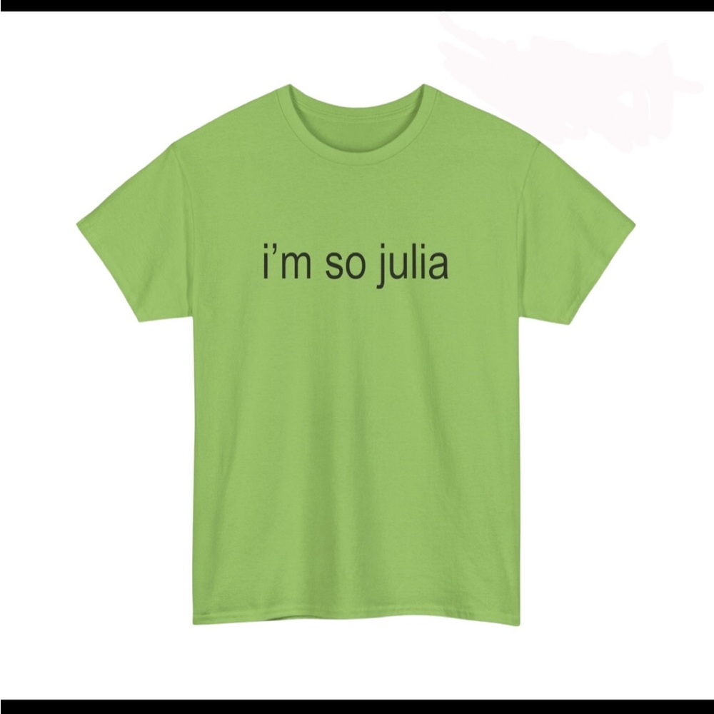 Brat “i’m so julia” Green T-shirt